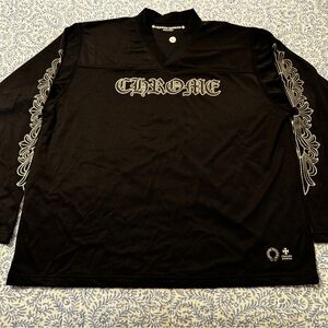 SOLD



Authentic Chrome Hearts Black Long Sleeve Mesh Warm Up Jersey